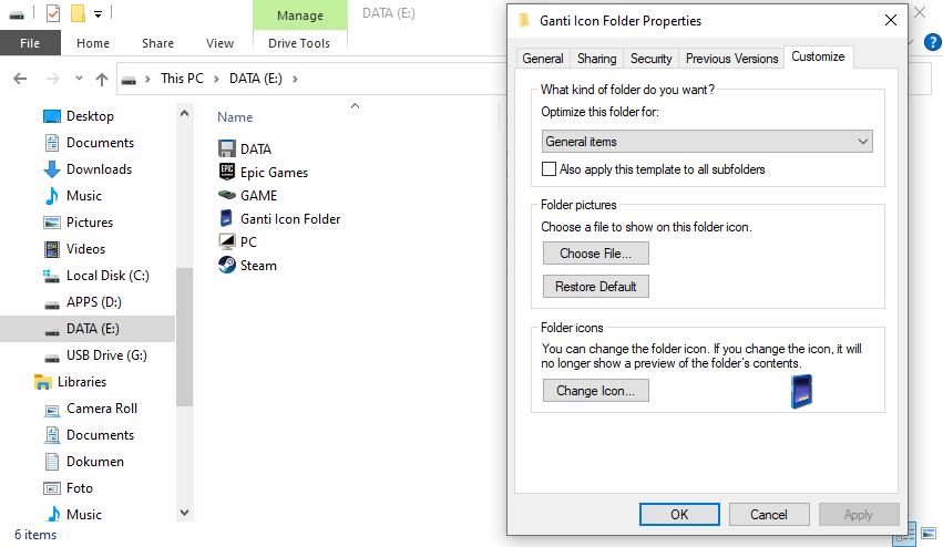 Cara Ganti Icon Folder di Windows 5
