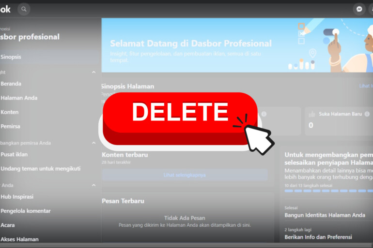Tutorial Cara Menghapus Halaman Facebook Versi Baru Dan Klasik ZenCreator