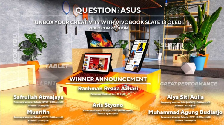 Pengumuman Question and ASUS Vivobook 13
