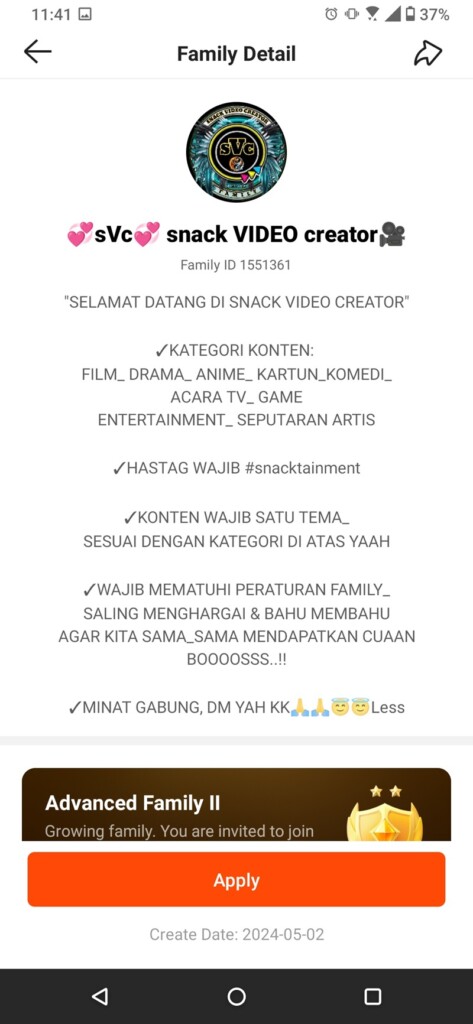 Cara Gabung Family Snack Video 3