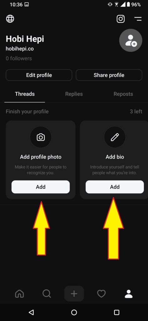 Cara Melengkapi Profil Akun Threads IG 1