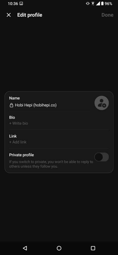 Cara Melengkapi Profil Akun Threads IG 2