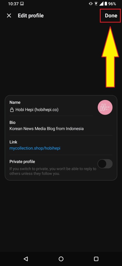 Cara Melengkapi Profil Akun Threads IG 6