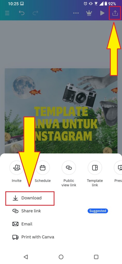 Cara Pakai Template Canva untuk Instagram 6