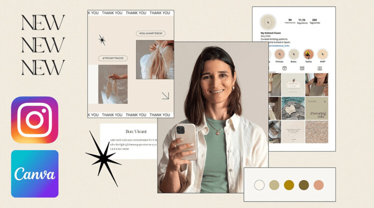 cara pakai template canva untuk instagram