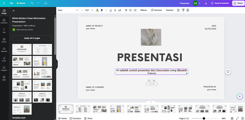 Cara Membuat Presentasi di Canva 5