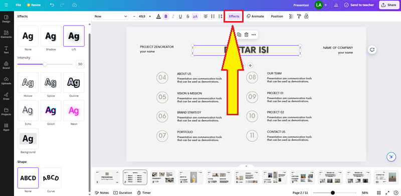 Cara Membuat Presentasi di Canva 7