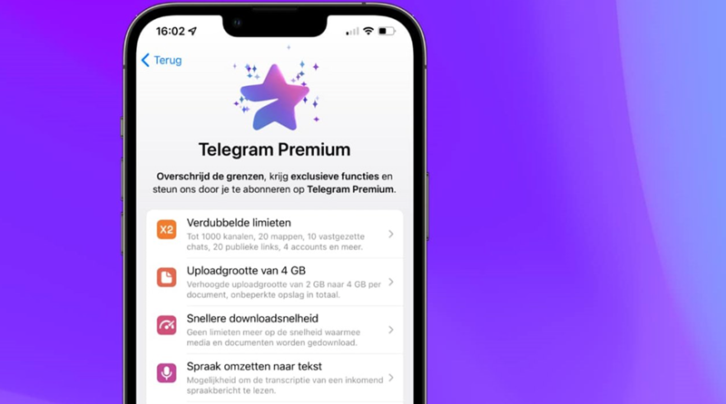 3. Limit Dua Kali Lipat - kelebihan telegram premium