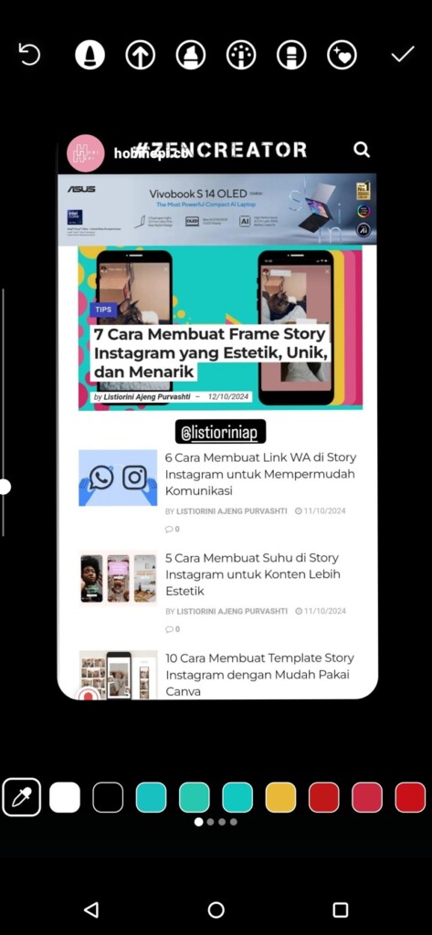 Cara Membuat Repost Story Instagram seperti iPhone 6