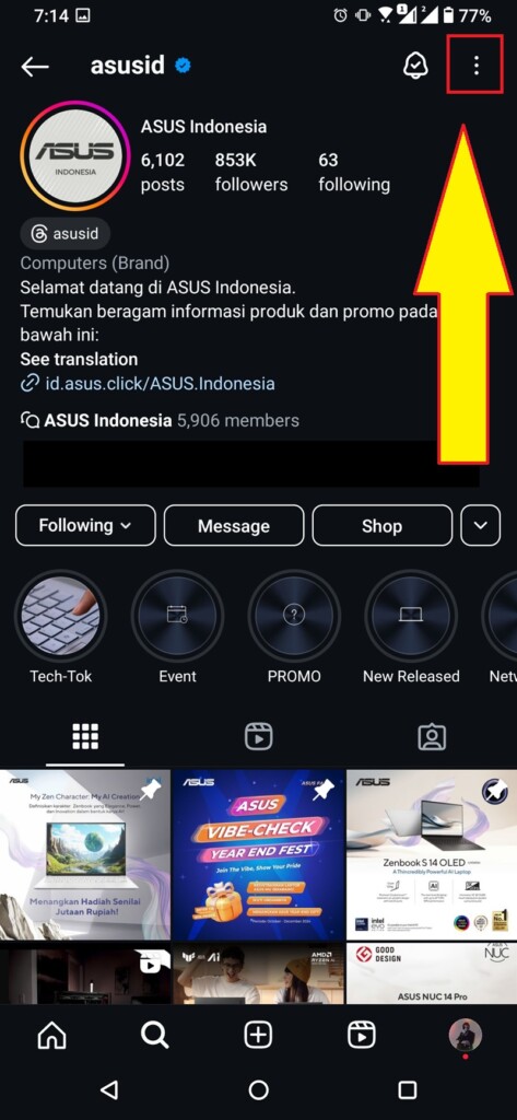 Cara Copy Link Profil Instagram 4