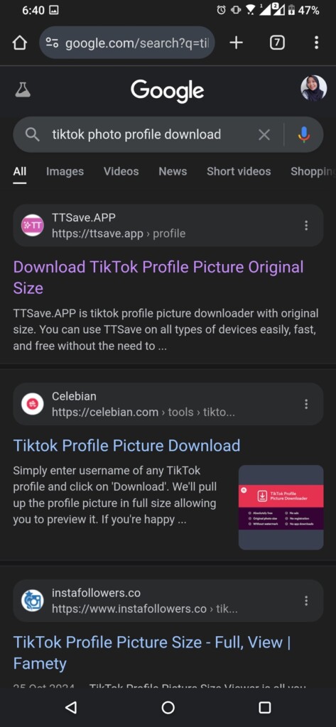 Cara Download Foto Profil TikTok 2