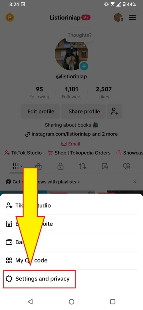 Cara Mengecek Riwayat Komentar TikTok 2