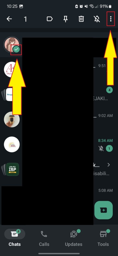 Cara Mengunci Chat WA 2