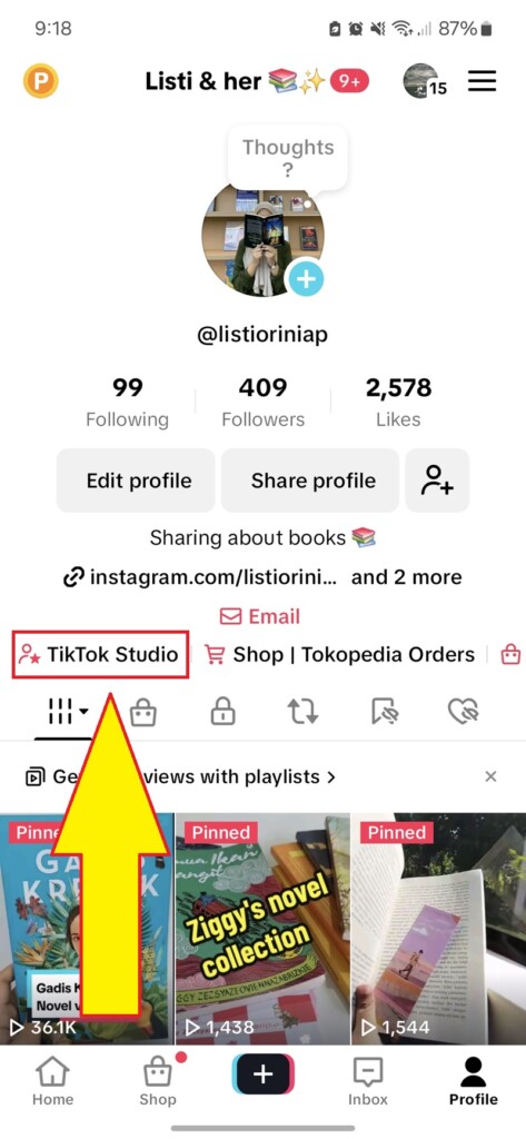 Cek Statistik Followers di TikTok 1