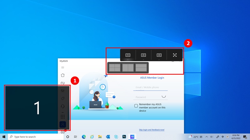 Fitur ScreenXpert 3 ASUS PC App Switcher