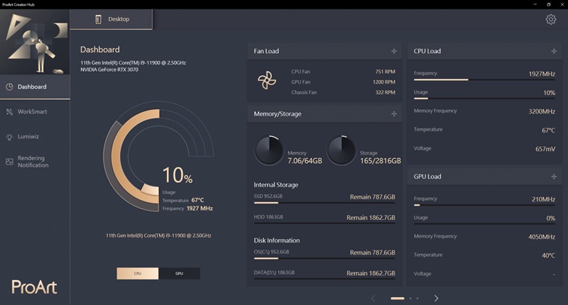 fitur ProArt Creator Hub ASUS 1