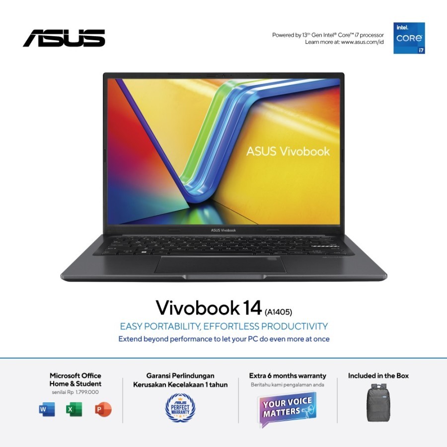 ASUS Vivobook A1405VA VIPS751 VIPS752 Powerful Laptop ZenCreator