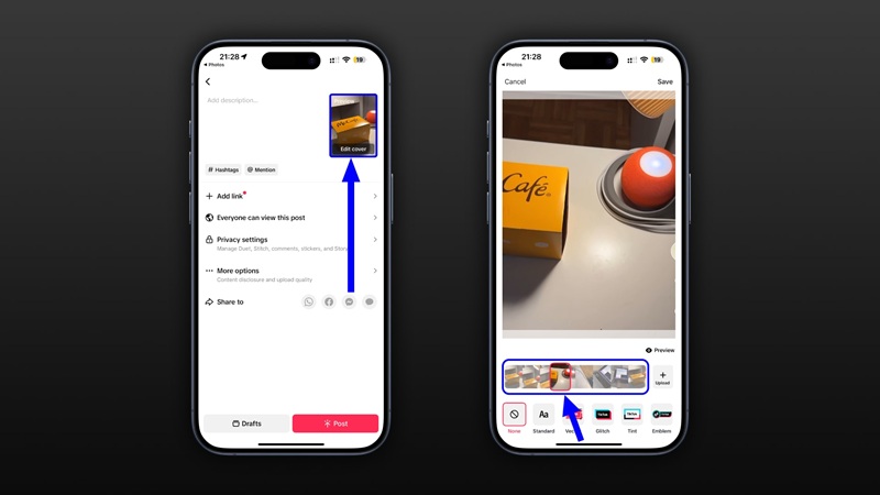 Cara Membuat Thumbnail TikTok 1