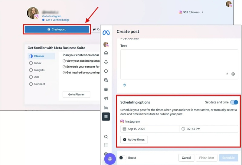 Tutorial Schedule Instagram Pakai Meta Business Suite