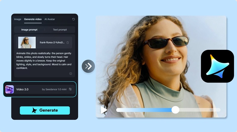 dreamina - cara membuat foto bergerak