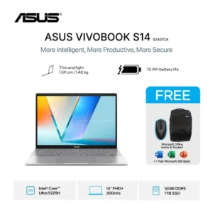 ASUS Vivobook S14 S3407CA Ultra 5 225H 1TB SSD 16GB WUXGA IPS Win11+OHS