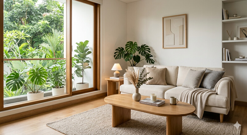 Prompt AI untuk Desain Rumah Interior Ruang Tamu