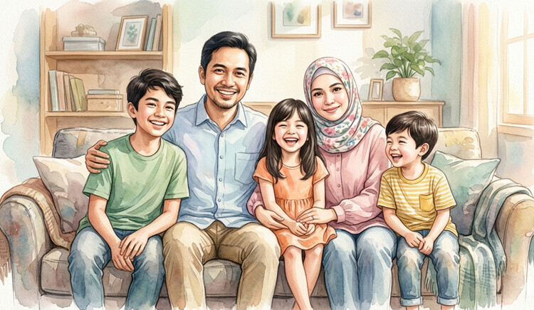 Prompt AI untuk Foto Keluarga Kreatif dan Fantasi