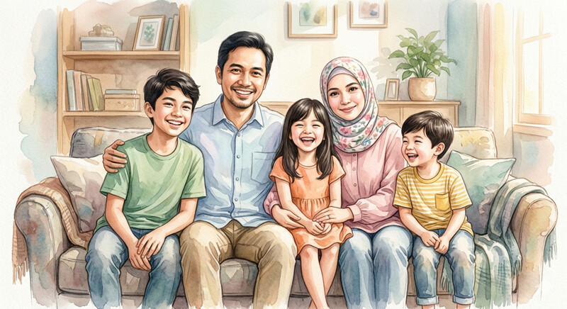 Prompt AI untuk Foto Keluarga Kreatif dan Fantasi