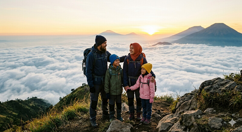 Prompt AI untuk Foto Keluarga Outdoor dan Petualangan