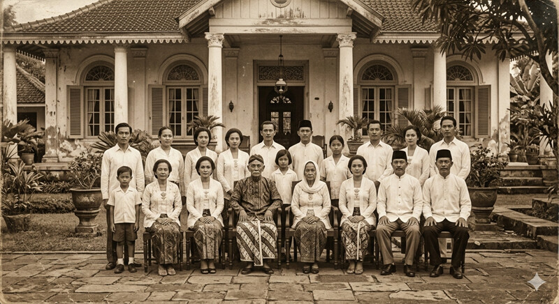 prompt ai untuk Foto Keluarga Gaya Polaroid dan Vintage